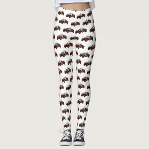 Classic car 1920 cartoon illustration leggings