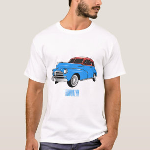 Classic car 1948 cartoon illustration T-Shirt