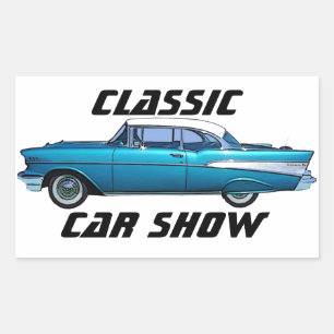 Classic car 1957 Chevy BelAire custom sticker