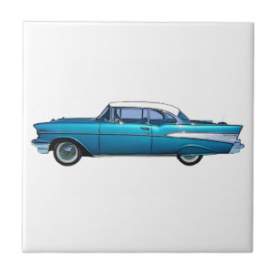 Classic car 1957 Chevy BelAire custom tile