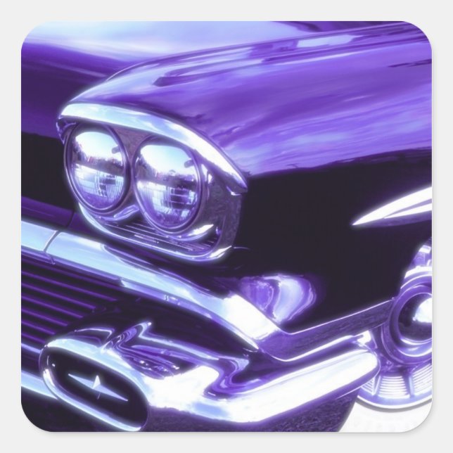 Classic car: 1958 Chevrolet Square Sticker (Front)