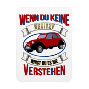 classic car 2cv lover magnet