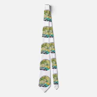 Classic Car at dusk Tie