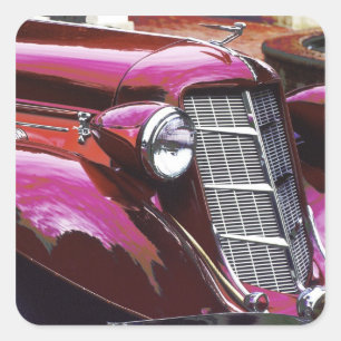 Classic car: Auburn Square Sticker