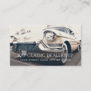 Classic Car, Auto Dealership Business Card