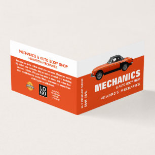 Classic Car, Auto Mechanic & Repairs, Detailed Business Card