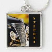Classic Car Black Tie and Tails with Name