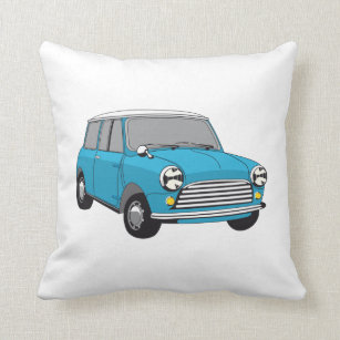 The Mini Car Throw Outdoor Cushions Zazzle UK