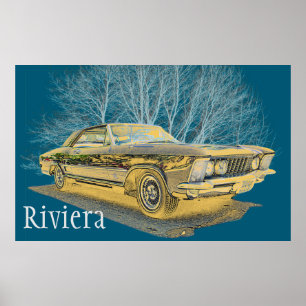 Classic Car Buick Riviera Poster