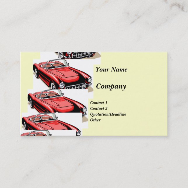 Classic Car Business Card (Front)
