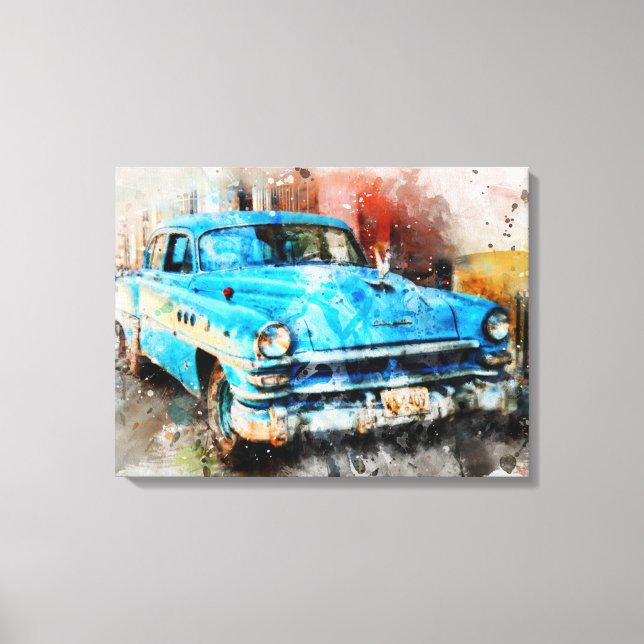 classic car canvas print (Front)