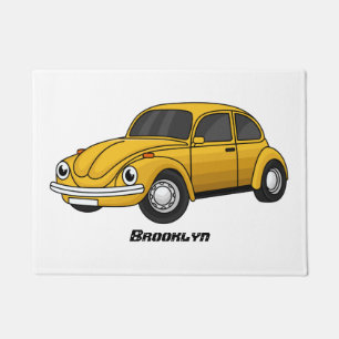 Classic car cartoon doormat