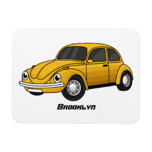 Classic car cartoon magnet