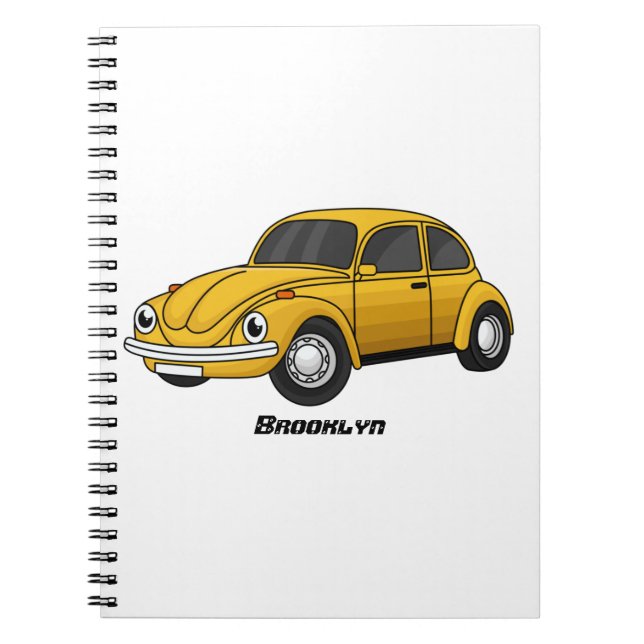 Classic car cartoon notebook (Front)