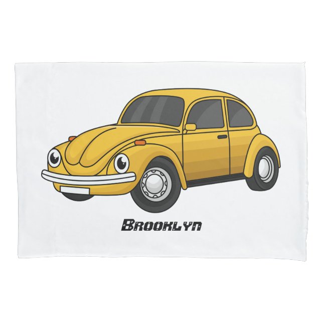 Classic car cartoon  pillowcase (Front)