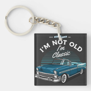 CLASSIC CAR CHEVY BEL AIR CONVERTIBLE 1956 KEY RING