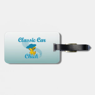 Classic Car Chick #3 Luggage Tag