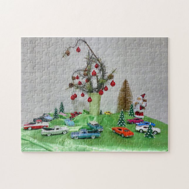 Classic Car Christmas Jigsaw Puzzle (Horizontal)