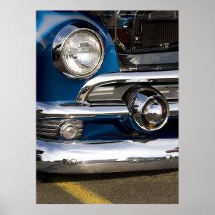 Classic Car Chrome Closeup Poster