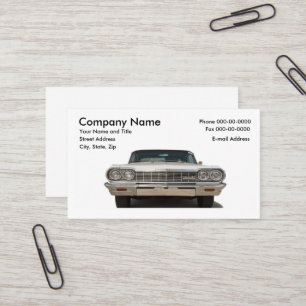 Classic Car Collector Business Card