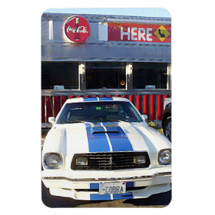 Classic Car Cruise Night at Diner Magnet