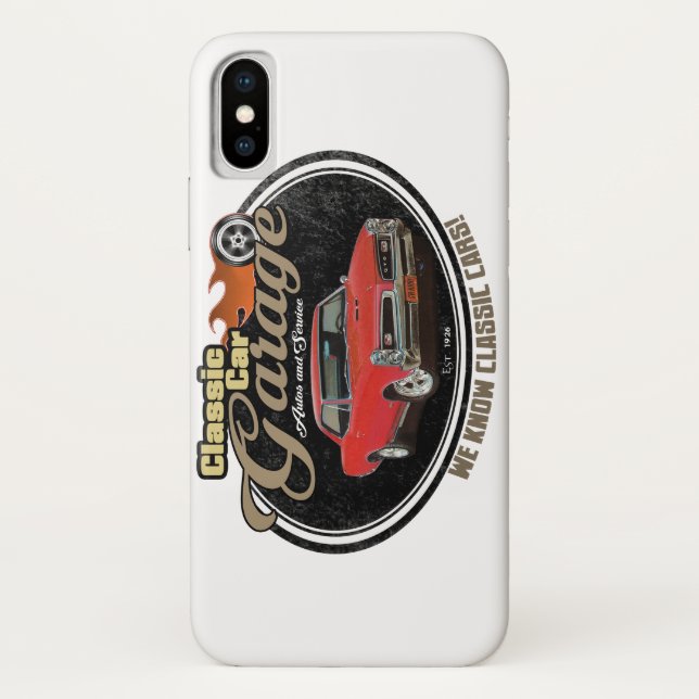 Classic Car Custom GTO Garage Case-Mate iPhone Case (Back)