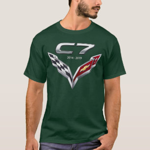 Classic CAR Emblem 20142019 C7 American Sports CAR T-Shirt