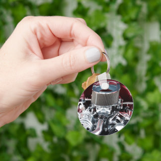 Classic Car Engine Key Ring