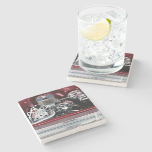 Classic Car Engine Stone Coaster