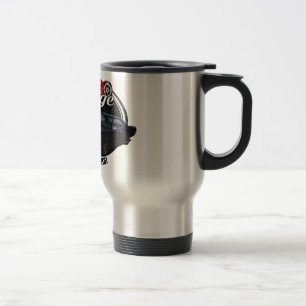 Classic Car Garage with Pontiac Travel Mug