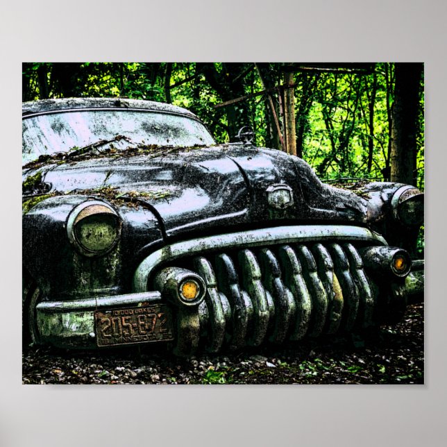 Classic Car Graveyard | Buick Roadmaster Poster (Front)