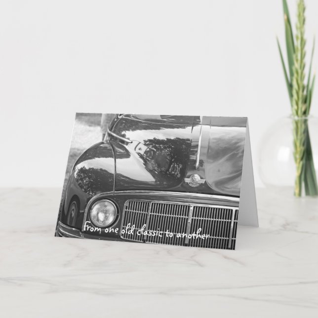classic car greetings card (Front)