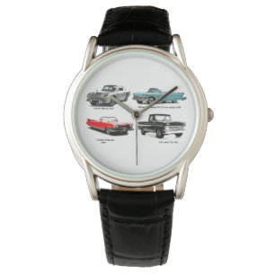 Classic car image  Crown-Protector-Black-Leather Watch