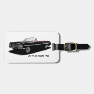 Classic Car image for Luggage Tag w/ leather strap