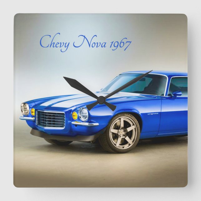 Classic Car image for Square-Wall-Clock Square Wall Clock (Front)