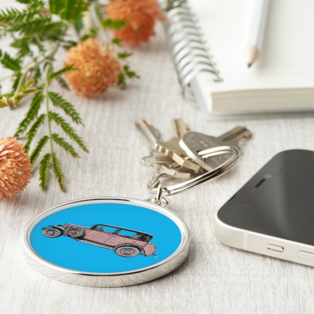classic car key ring (Side)