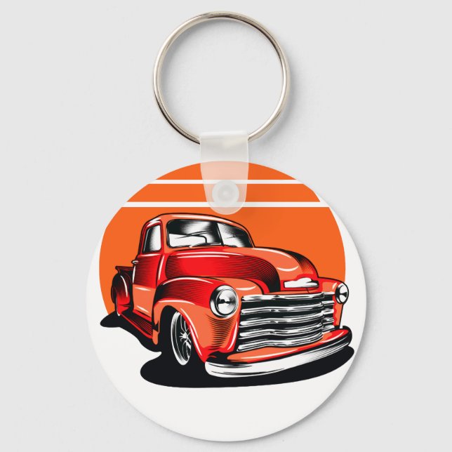 classic car key ring (Front)