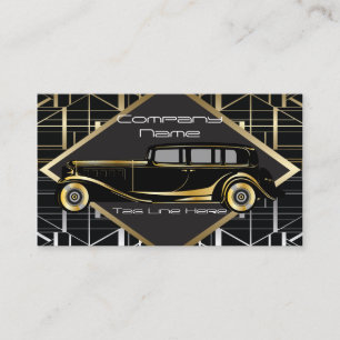 Classic Car Limousine Service Business Card
