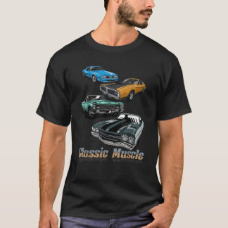 Classic Car Lovers American Muscle Cars Retro Vint T-Shirt
