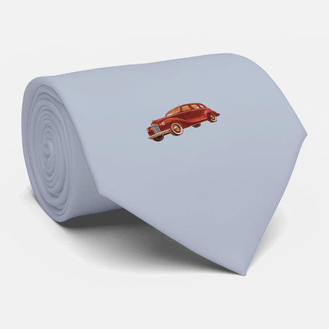 Classic Car Men's Tie (Rolled)