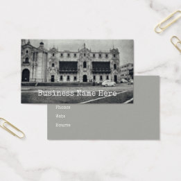 Classic Car Monochrome Vintage Car on City Road