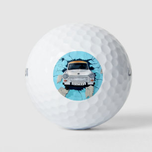 Classic Car Mural Vintage Car Art Classic Car Art Golf Balls