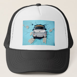 Classic Car Mural Vintage Car Art Classic Car Art  Trucker Hat