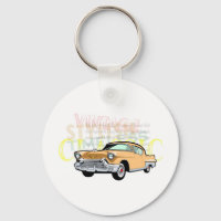 Classic car, old Chevrolet Bel Air in brown