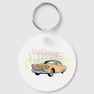 Classic car, old Chevrolet Bel Air in brown Key Ring
