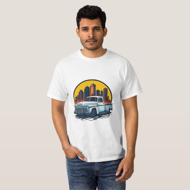 Classic car pickup chevrolet vintage 2 T-Shirt (Front Full)
