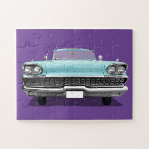 CLASSIC CAR POWDER BLUE PUZZLE