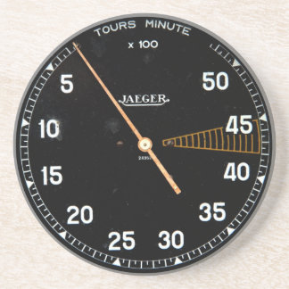 Classic car rev counter, vintage tachometer gauge coaster