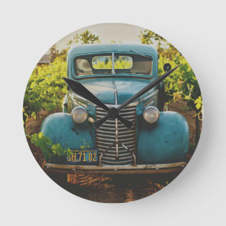 Classic Car Round Clock