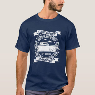 Classic Car Show Annual Gathering Mens  T-Shirt